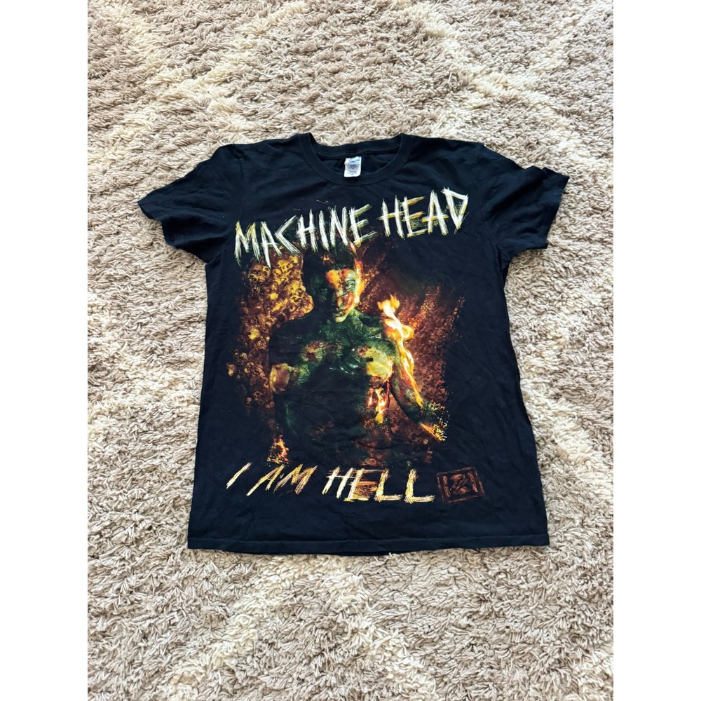 Machine Head I Am Hell Band T-Shirt Black Mens Size M Die Purified Graphic Tee